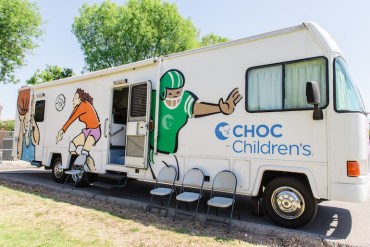 The Childrens Hospital of Orange County Breathmobile is a mobile asthma clinic dedicated to serving the low-income communities in the area (Photo by Heidi de Marco/KHN).