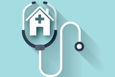 Stethoscope flat icon. Health care.