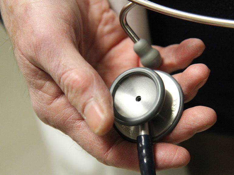 Some doctors say clinicians can now get much more information from newer technology than they can get from a stethoscope. Clinging to the old tool isn't necessary, they say. (Kimberly Paynter/WHYY)