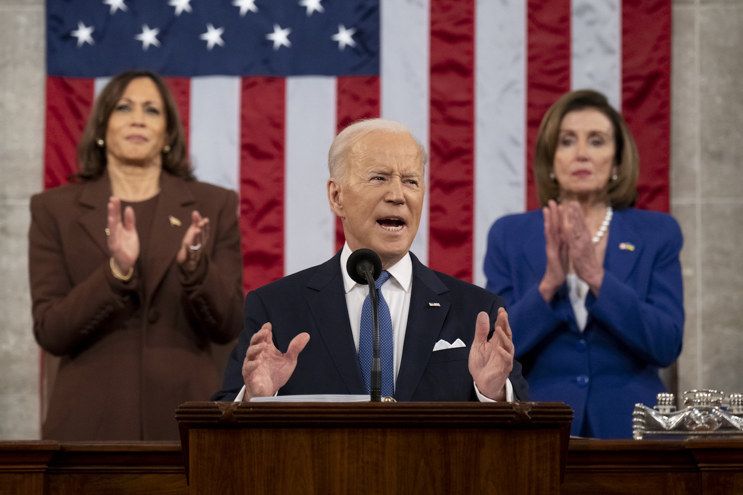 Fact Check Biden Sets High Bar in 1st State of the Union Speech